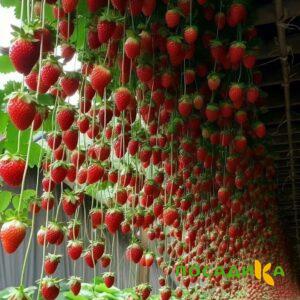 Клубника ампельная Анастасия купить по цене от 370р. в интернет-магазине «Посадика» с доставкой почтой в в Климовске и по всей России – [изображение №1].